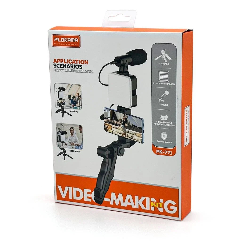 Pack Complet Créateur de Contenu : Kit Vidéo Plokama PK-771